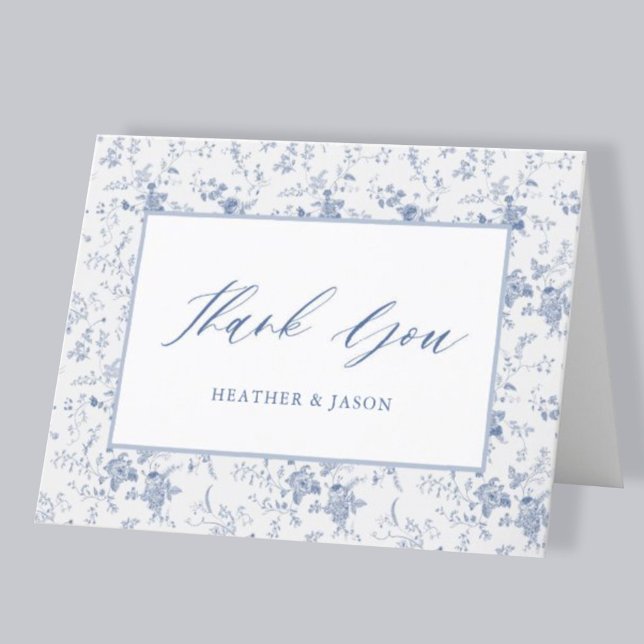 Something Blue Vintage Floral Thank You Cards (Creator Uploaded)
