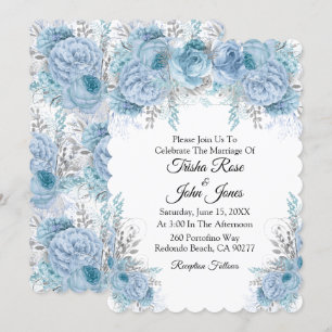 Something Blue Wedding Collection Invitation