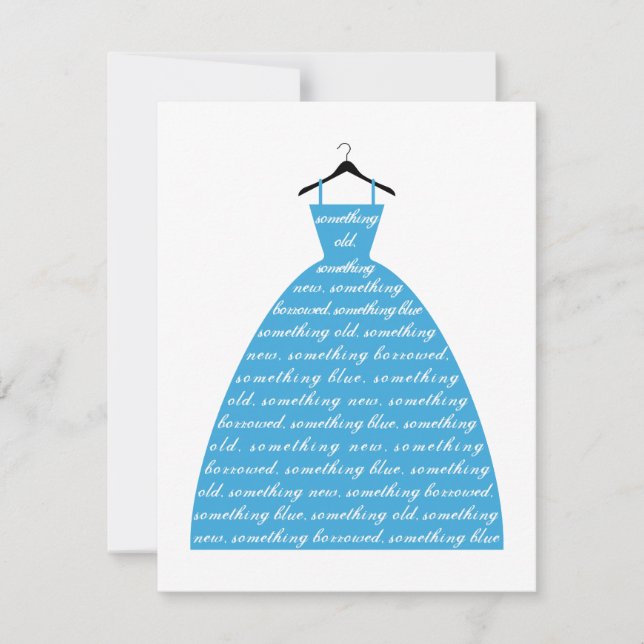 something blue, wedding dress, bridal gown (Front)