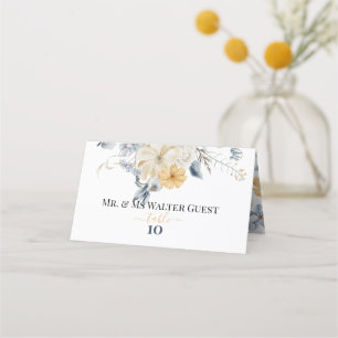 SOMETHING BLUE - Wedding Guest Table Numbers Place Card