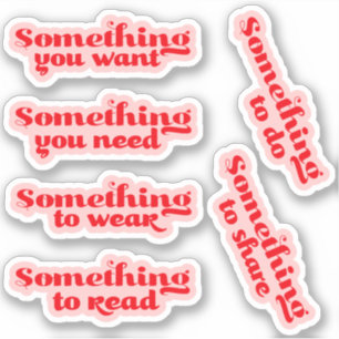 Something... Christmas Gift Tag Stickers