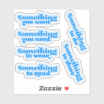 Something... Christmas Gift Tag Stickers<br><div class="desc">Something to help stay organized during the holidays. You may have read about the 5 or 6 gift Christmas. I have used this a couple of times with my kids and it has reduced my stress significantly! Something you want, something you need, something to read, something to share, and something...</div>