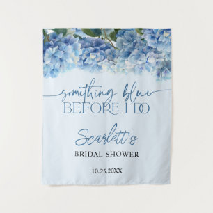 Something Elegant Blue Hydrangea Bridal Shower  Tapestry