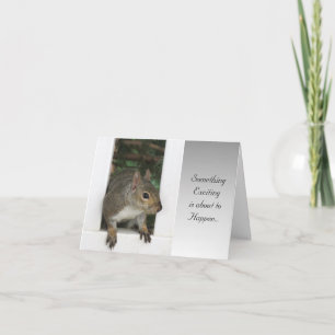 Something Exciting - Blank Greeting Card