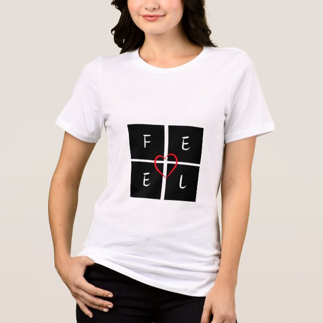 Something feel  Tri-Blend shirt (Front)