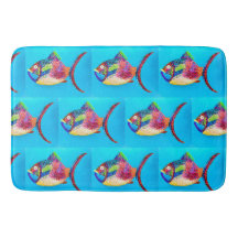 Something Fishy Bath Mat
