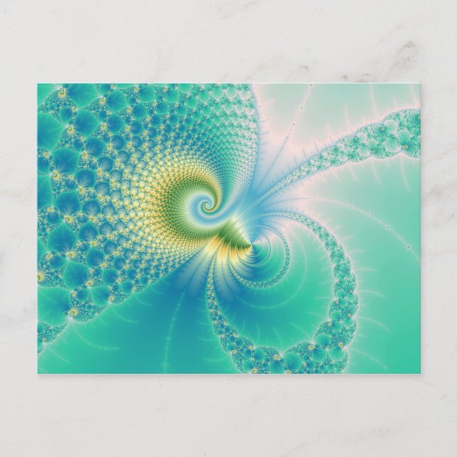Something Fishy - Fractal Art Postcard (Front)