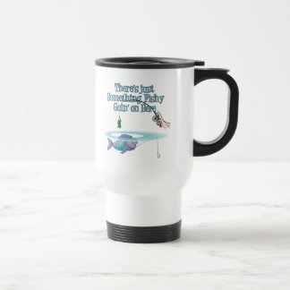 Something Fishy Going On Funny Fishing Gear Travel Mug