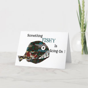 Something Fishy Is Going On Thank You Card