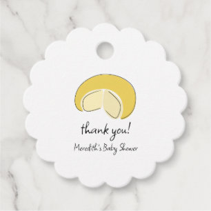 Something Gouda On Way Cheese Wheel Baby Shower Favour Tags