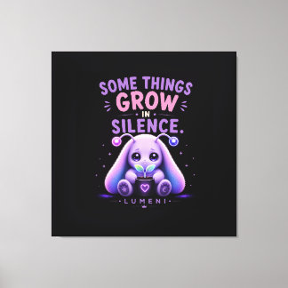 Something Grows in Silence Canvas Print