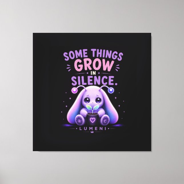 Something Grows in Silence  Canvas Print (Front)