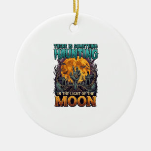 Something Haunting Moon Halloween Zombie Hand Grav Ceramic Tree Decoration