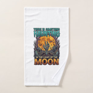 Something Haunting Moon Halloween Zombie Hand Grav Towel