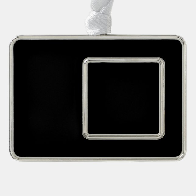 Something in Black to Customise if you like Silver Plated Framed Ornament (Front)