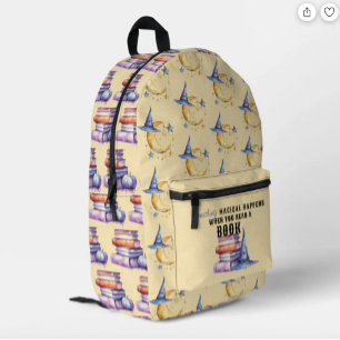 Something Magical Happens When You Read A Book  Printed Backpack