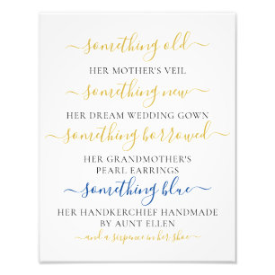 Something Old Something New Sign for Bridal Shower