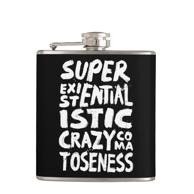 'Something Quite Atrocious' Flask (Front)
