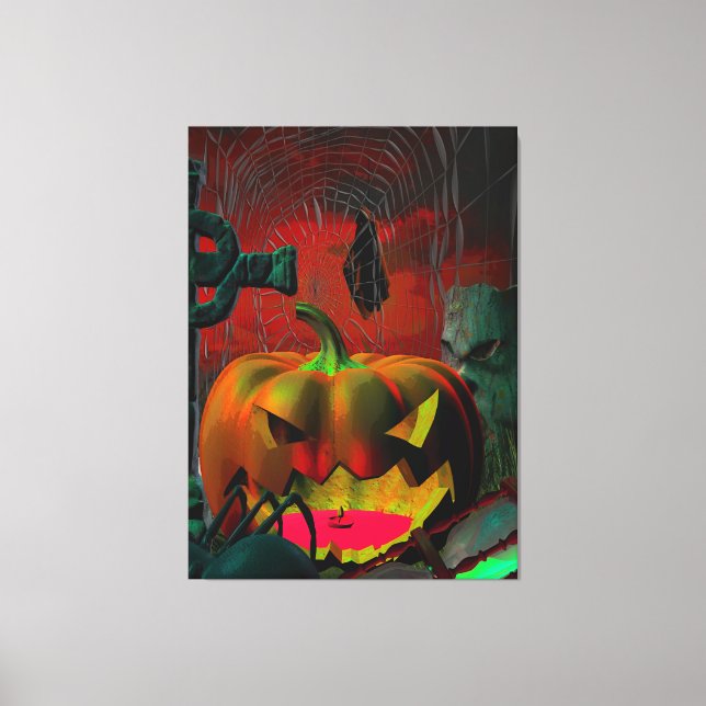 Something Spooky This Way Comes Canvas Print (Front)
