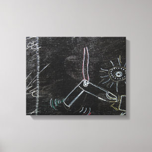 Something Strange on this Black Canvas 1 Print