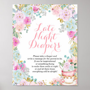 Something Sweet is Brewing Late Night Diapers Poster