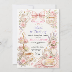Something Sweet is Brewing Tea Party Baby Shower Invitation