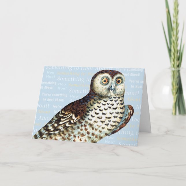 Something To Hoot About Holiday Card (Front)