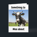 SOMETHING TO *MOO ABOUT* our **SON'S BIRTHDAY** Card<br><div class="desc">LOVE THIS COW AND HOPE YOU DO TOO AND ENOUGH TO GIVE THIS TO "YOUR SON" ON HIS BIRTHDAY"!! YOU CAN ADD WHAT BIRTHDAY IT IS IN SECONDS IF YOU WISH AND THANK YOU for stopping by 1 of my 8 stores!!!!</div>