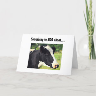 "SOMETHING TO MOO ABOUT" YOUR BIRTHDAY CARD