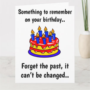 Something to remember, funny birthday card