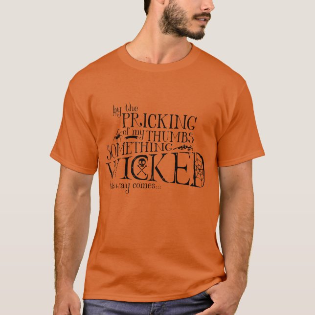 Something Wicked Black Text T-Shirt (Front)