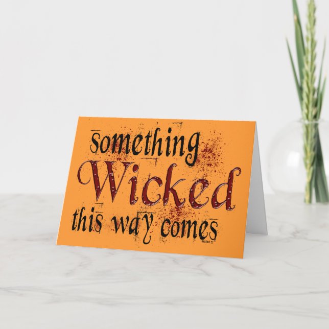 Something Wicked Card (Front)