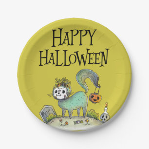 Something Wicked Halloween Party Paper Plate