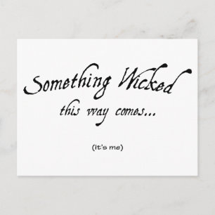 Something Wicked Postcard