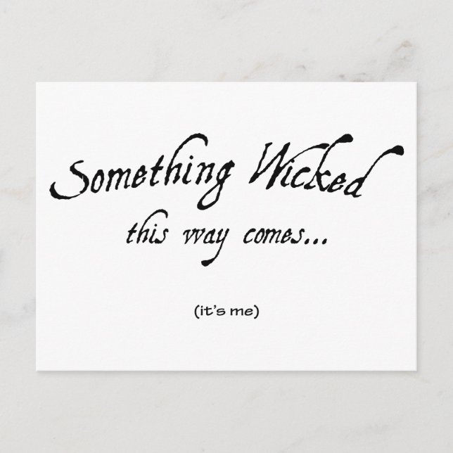 Something Wicked Postcard (Front)