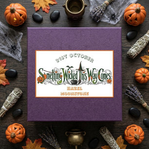 Something Wicked This Way Comes Funky Botanicals Rectangular Sticker