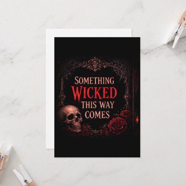 Something Wicked This Way Comes  Invitation (Front/Back In Situ)
