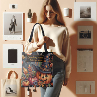 Something wicked this way comes Spooktacular Jack  Tote Bag