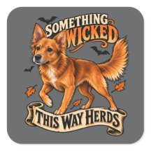 Something Wicked This Way Herds Halloween Dog