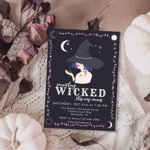 Something Wicked Witch Halloween Party Invitation