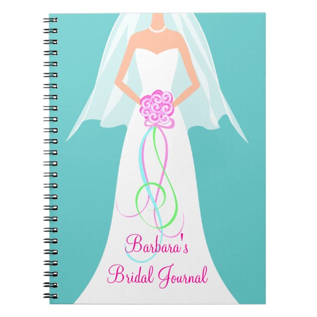 SomethingBlue Personalised Bridal Journal Notebook (Front)