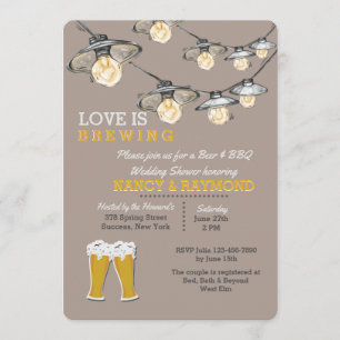 Something's Brewing 2 Wedding Shower Invitation