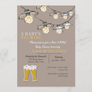 Something's Brewing Baby Shower 2 Invitation