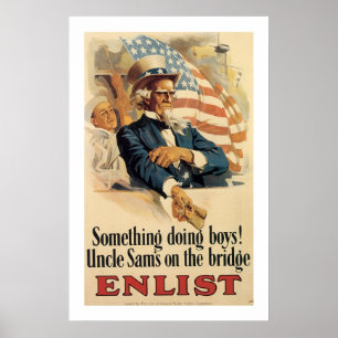 Somethings Doing Boys! Poster