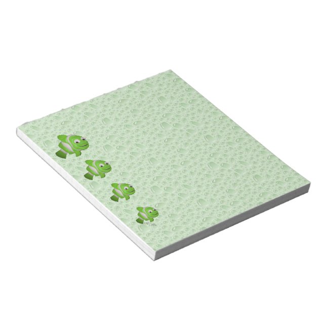 Somethings Fishy Green Notepad (Angled)