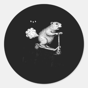 Sometime I Just Be Farting Tummy Hurts Funny Groun Classic Round Sticker