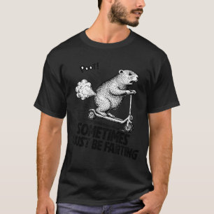 Sometime I Just Be Farting Tummy Hurts Funny Groun T-Shirt
