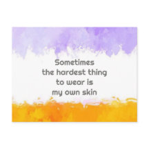 Sometime the hardest bathing to wear is my own ski