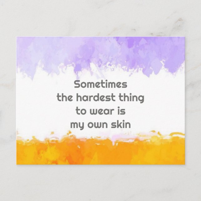 Sometime the hardest bathing to wear is my own ski postcard (Front)