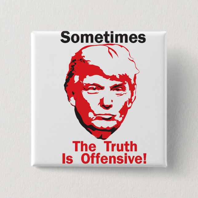 Sometimes 15 Cm Square Badge (Front)